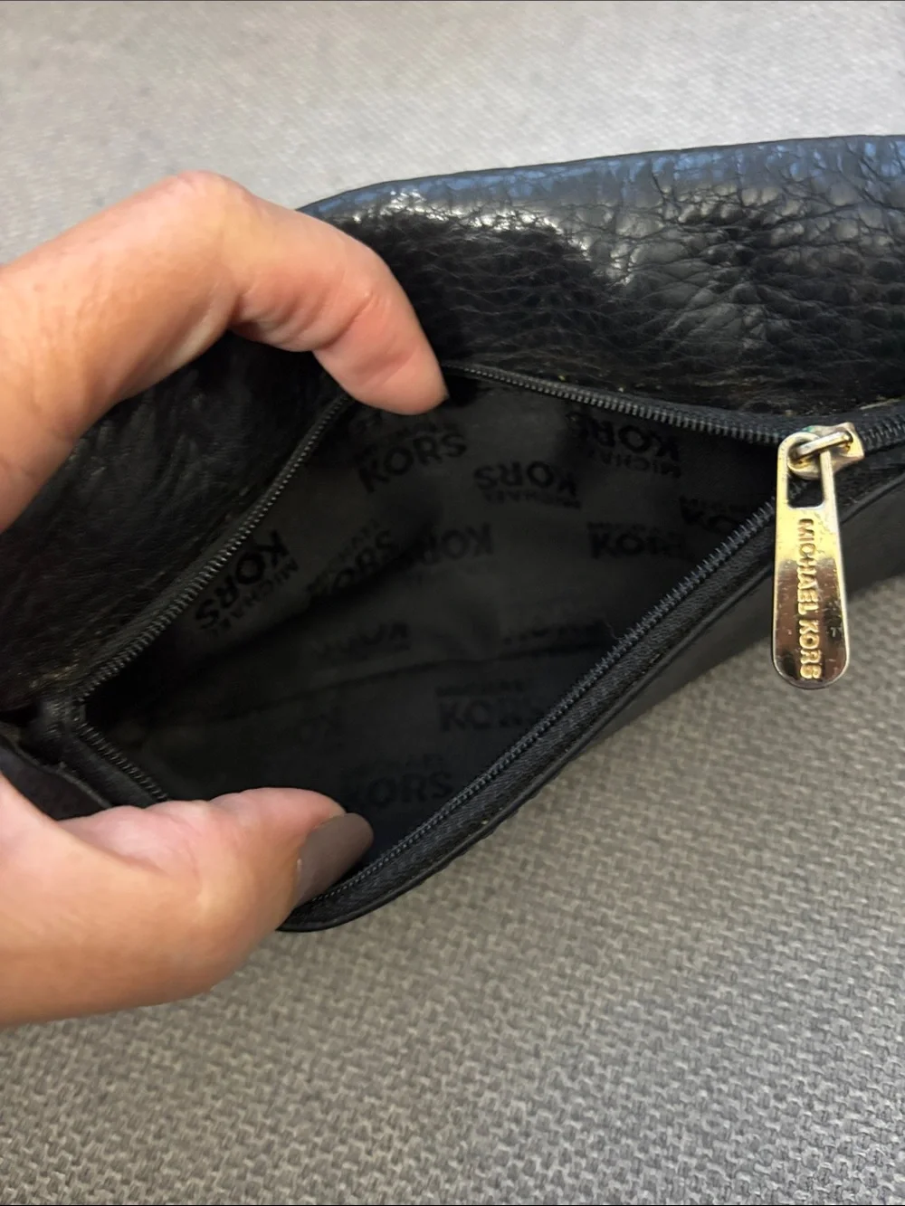 Michael Kors pebbled leather